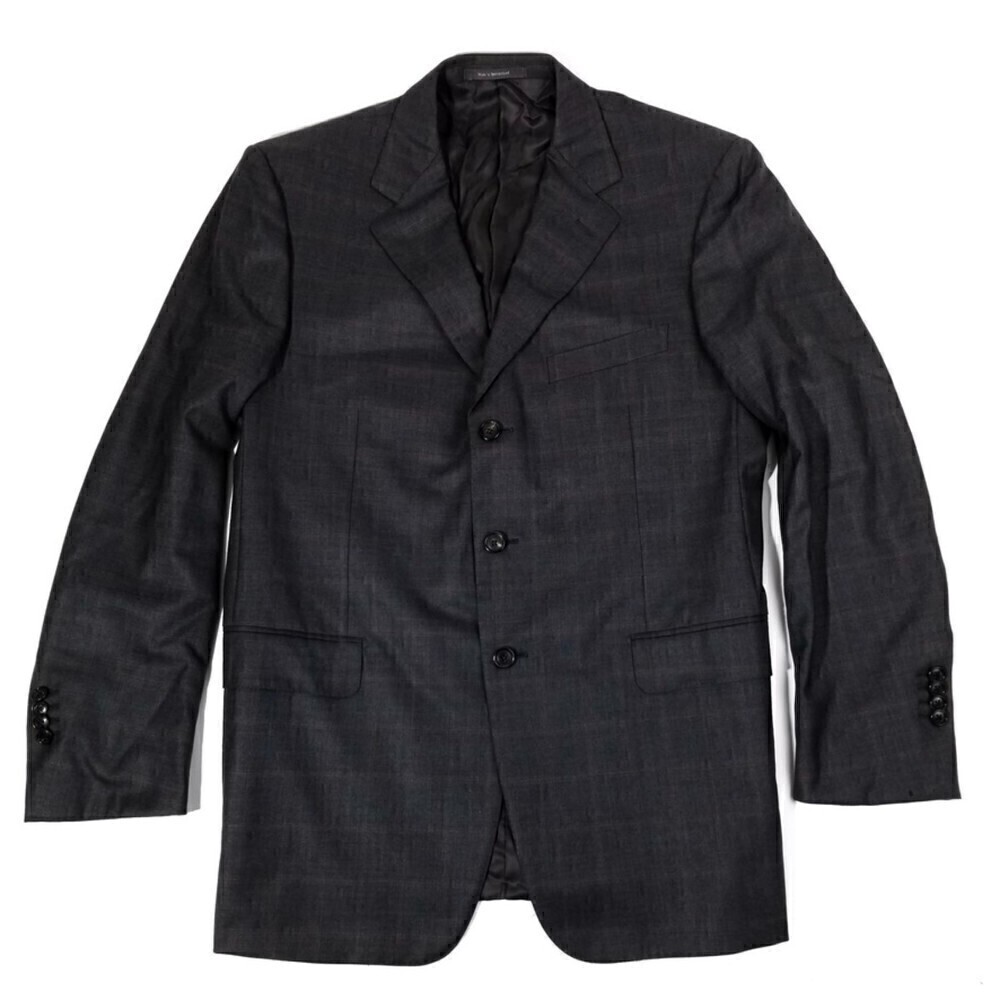 Ermenegildo Zegna 15 milmil 15 Luxe 100% Wool Blazer 3 Button Suit Jacket Men 44